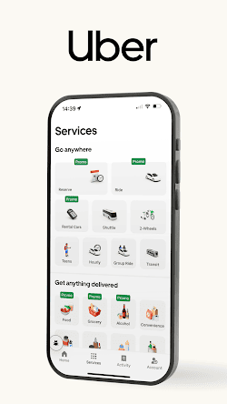 Uber screenshot